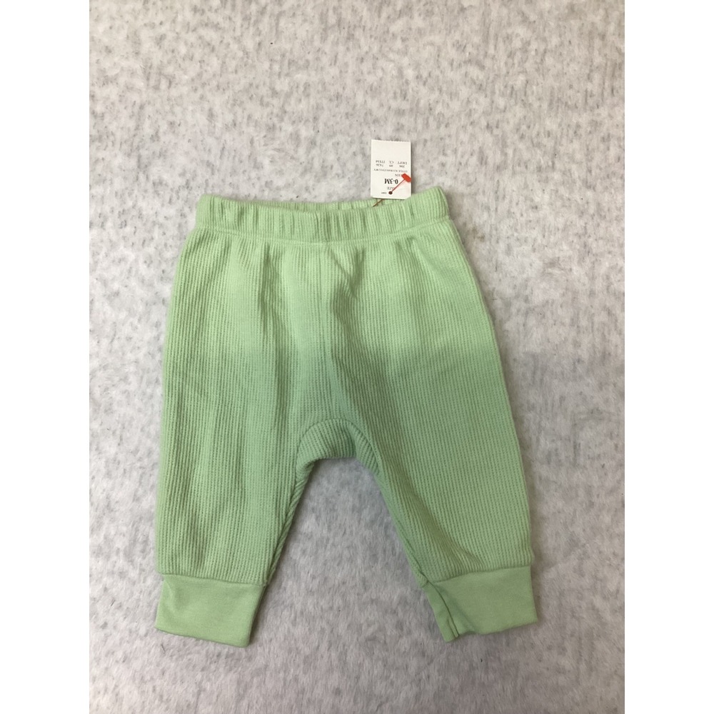 Cat & Jack Baby Mint Green Waffle Knit Jogger Pants 0-3M NWT X21R49/Z91GWY